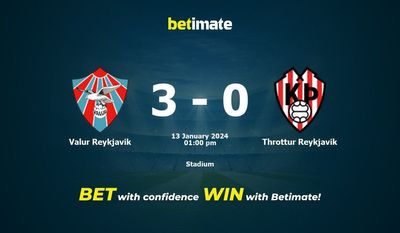 Valur Reykjavik vs Throttur Reykjavik przewidywania, kursy i typy bukmacherskie 13.01.2024