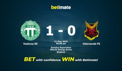 Vasteras SK vs Ostersunds FK przewidywania, kursy i typy bukmacherskie 21.05.2025