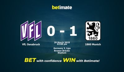 VfL Osnabruck vs 1860 Monachium Prognoza, kursy i porady bukmacherskie 29.03.2025