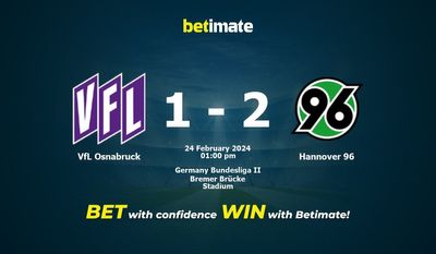 VfL Osnabruck – Hannover 96 przewidywania, kursy i typy bukmacherskie 24.02.2024