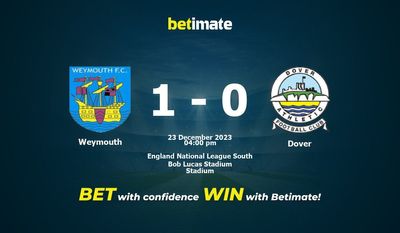 Weymouth – Dover przewidywania, kursy i typy bukmacherskie 23.12.2023