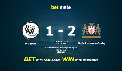Wil 1900 vs Stade Lausanne-Ouchy przewidywania, kursy i typy bukmacherskie 16.05.2025