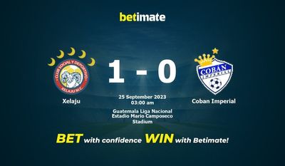 Xelaju vs Coban Imperial typy, kursy i typy bukmacherskie 25.09.2023