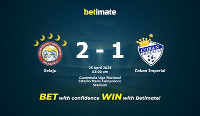 Xelaju vs Coban Imperial Prognoza, Kursy i Porady Zakładowe 25.04.2025