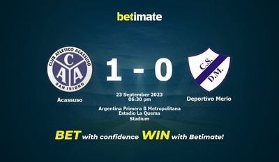 Acassuso vs Deportivo Merlo Prognóstico, Odds e Dicas de Apostas 23/09/2023