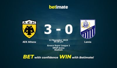 Prognóstico, Odds e Dicas de Apostas AEK Atenas vs Lamia 12/11/2023