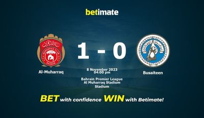 Al-Muharraq vs Busaiteen Prognóstico, Odds e Dicas de Apostas 11/08/2023