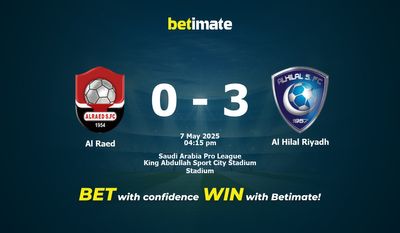 Palpite, probabilidades e dicas de apostas para Al Raed x Al Hilal Riyadh 05/07/2025
