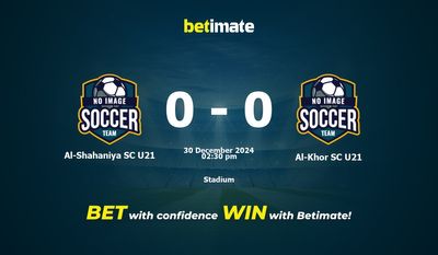 Al-Shahaniya SC U21 vs Al-Khor SC U21 Prognóstico, probabilidades e dicas de apostas 30/12/2024