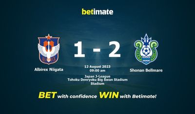 Prognóstico, Odds e Dicas de Apostas Albirex Niigata x Shonan Bellmare 08/12/2023