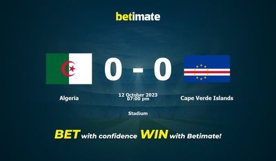 Argélia x Ilhas de Cabo Verde Prognóstico, Odds e Dicas de Apostas 12/10/2023