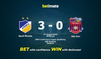 Apoel Nicosia x Dila Gori Prognóstico, Odds e Dicas de Apostas 17/08/2023