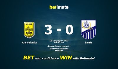 Aris Salonika vs Lamia Prognóstico, Odds e Dicas de Apostas 16/12/2023