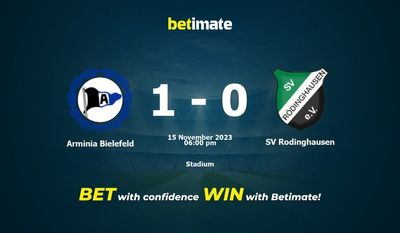 Arminia Bielefeld x SV Rodinghausen Prognóstico, Odds e Dicas de Apostas 15/11/2023