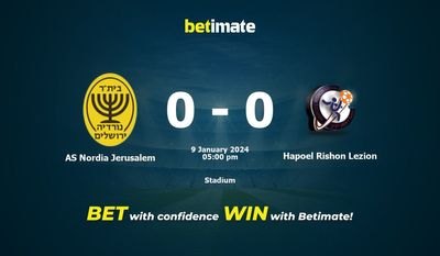 AS Nordia Jerusalem vs Hapoel Rishon Lezion Prognóstico, Odds e Dicas de Apostas 01/09/2024