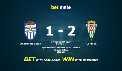 Atletico Baleares vs Córdoba: Prognóstico, Probabilidades e Apostas Dicas de Apostas 17/12/2023