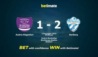 Austria Klagenfurt x Hartberg Prognóstico, Odds e Dicas de Apostas 12/02/2023
