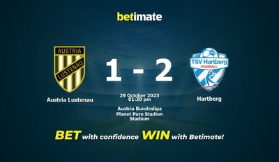 Austria Lustenau x Hartberg Prognóstico, Odds e Dicas de Apostas 29/10/2023