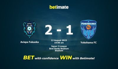 Prognóstico, Odds e Dicas de Apostas Avispa Fukuoka vs Yokohama FC 08/12/2023