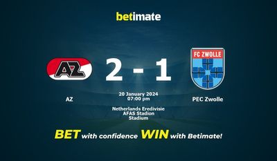 AZ vs PEC Zwolle Prognóstico, Odds e Dicas de Apostas 20/01/2024