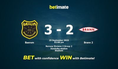 Baerum vs Brann 2 Prognóstico, Odds e Dicas de Apostas 25/09/2023