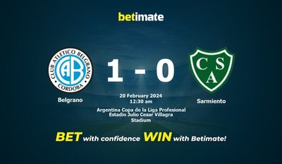 Belgrano x Sarmiento Prognóstico, Odds e Dicas de Apostas 20/02/2024