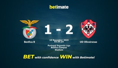 Benfica B vs UD Oliveirense Prognóstico, Odds e Dicas de Apostas 19/11/2023