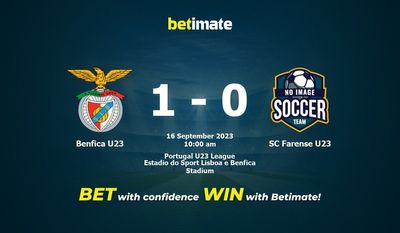 Benfica U23 vs SC Farense U23 Prognóstico, Odds e Dicas de Apostas 16/09/2023