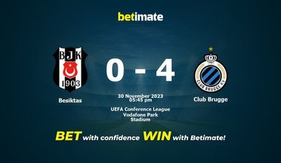 Prognóstico, Odds e Dicas de Apostas Besiktas x Club Brugge 30/11/2023