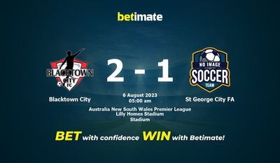 Prognóstico, Odds e Dicas de Apostas Blacktown City x St George City 08/06/2023