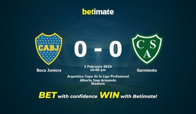 Prognóstico, Odds e Dicas de Apostas Boca Juniors x Sarmiento 02/01/2024