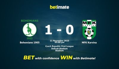 Bohemians 1905 vs MFK Karvina Prognóstico, Odds e Dicas de Apostas 11/11/2023