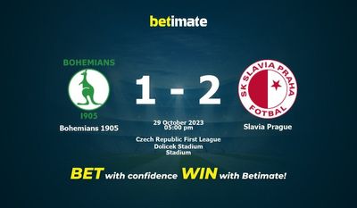 Bohemians 1905 x Slavia Praga Prognóstico, Odds e Dicas de Apostas 29/10/2023