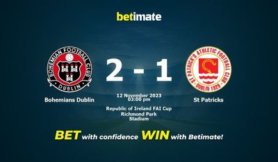 Bohemians Dublin x St. Patricks Prognóstico, Odds e Dicas de Apostas 12/11/2023