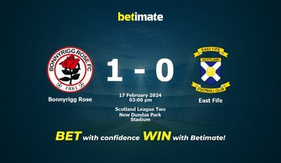 Bonnyrigg Rose vs East Fife Prognóstico, Odds e Dicas de Apostas 17/02/2024