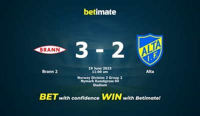 Brann 2 vs Alta Prognóstico, Odds e Dicas de Apostas 19/06/2023