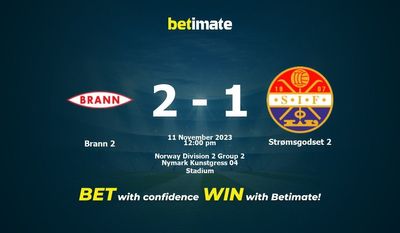 Brann 2 vs Strømsgodset 2 Prognóstico, Odds e Dicas de Apostas 11/11/2023