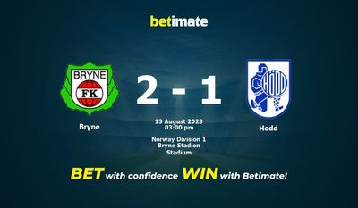 Prognóstico, Odds e Dicas de Apostas Bryne x Hodd 13/08/2023