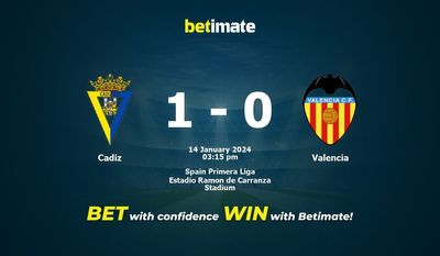 Prognóstico, Odds e Dicas de Apostas Cádiz vs Valencia 14/01/2024