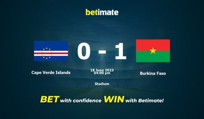 Prognóstico, Odds e Dicas de Apostas Cabo Verde vs Burkina Faso 18/06/2023