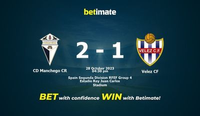 CD Manchego CR vs Velez CF Prognóstico, Odds e Dicas de Apostas 28/10/2023