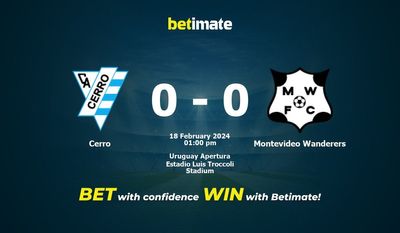 Cerro x Montevideo Wanderers Prognóstico, Odds e Dicas de Apostas 18/02/2024