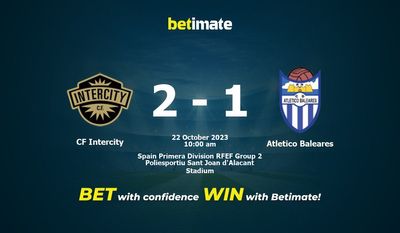 CF Intercity vs Atlético Baleares Prognóstico, Odds e Dicas de Apostas 22/10/2023