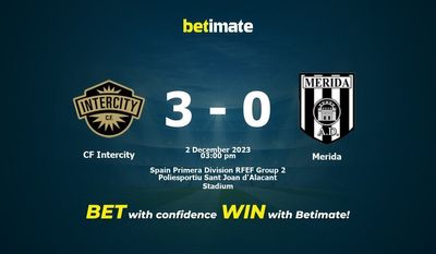 CF Intercity vs Merida Prognóstico, Odds e Dicas de Apostas 12/02/2023