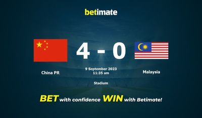 China PR vs Malásia Prognóstico, Odds e Dicas de Apostas 09/09/2023
