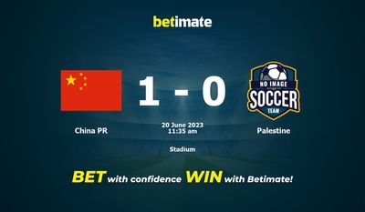 Prognóstico, Odds e Dicas de Apostas China PR x Palestina 20/06/2023