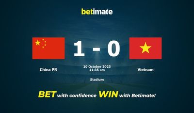 Prognóstico, Odds e Dicas de Apostas China PR vs Vietnã 10/10/2023