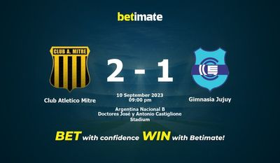 Club Atletico Mitre vs Gimnasia Jujuy Prognóstico, Odds e Dicas de Apostas 09/10/2023
