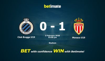 Prognóstico, probabilidades e dicas de apostas para o jogo Club Brugge Sub-19 x Monaco Sub-19 em 02/03/2026
