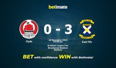 Clyde vs East Fife Prognóstico, Odds e Dicas de Apostas 18/11/2023